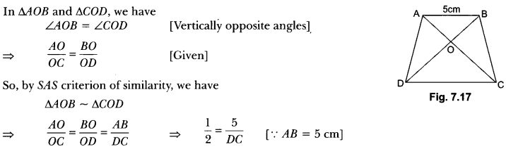 Triangles Class 10 Extra Questions Maths Chapter 6 with Solutions Answers 25