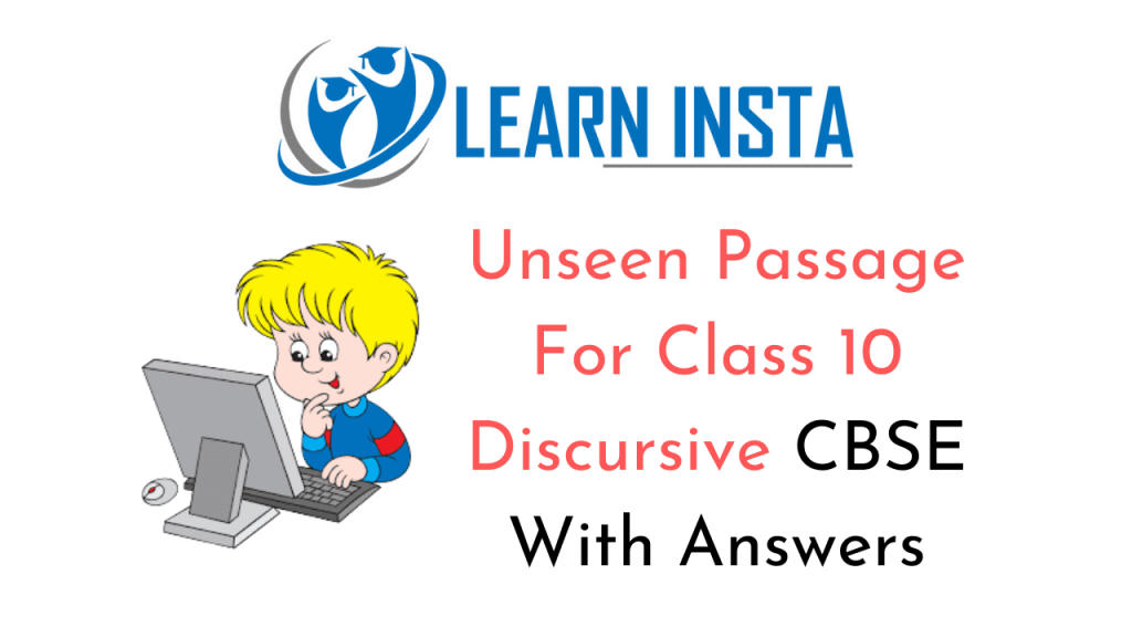 Unseen Passage For Class 10 Cbse English Pdf Download Free