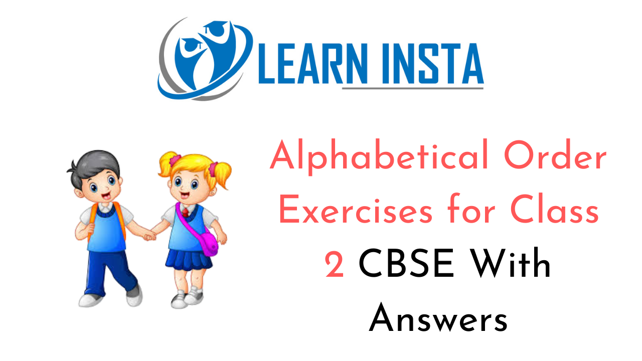 Alphabetical Order Worksheets With Answers