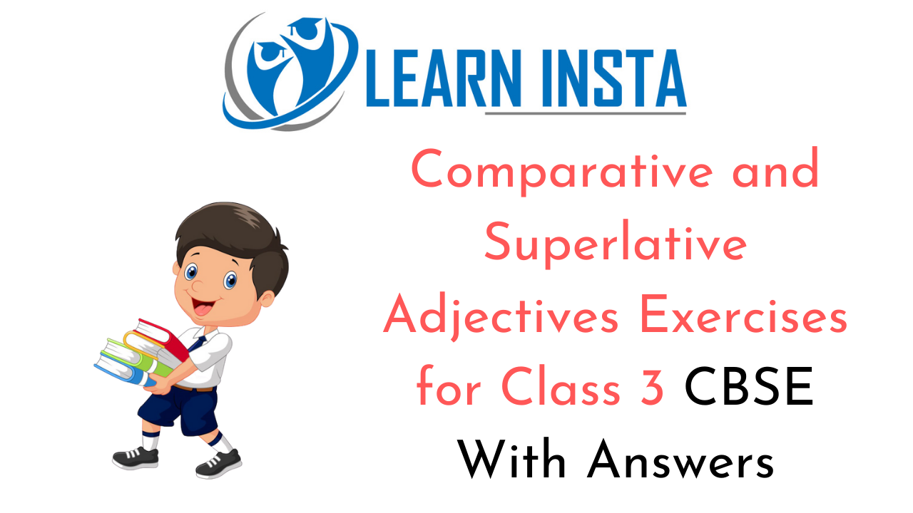 Comparison Of Adjectives Worksheets For Class 3
