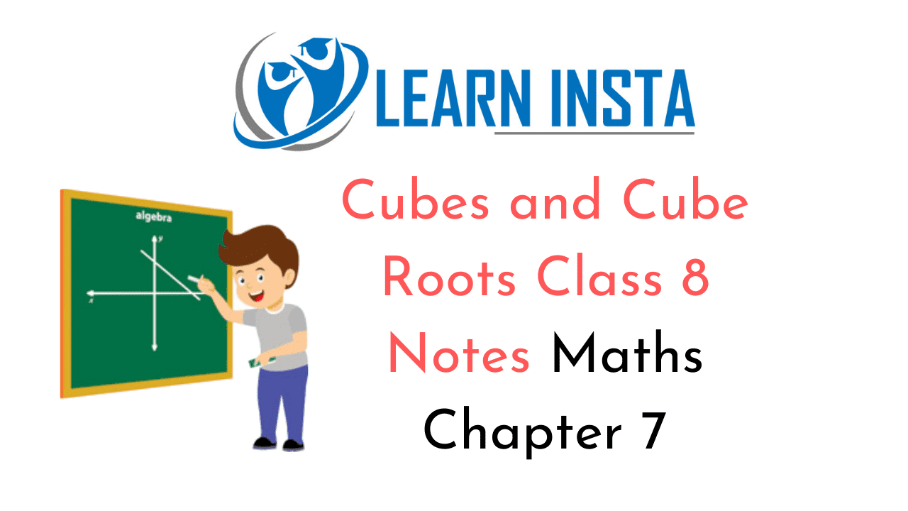 Cubes and Cube Roots Class 8 Notes