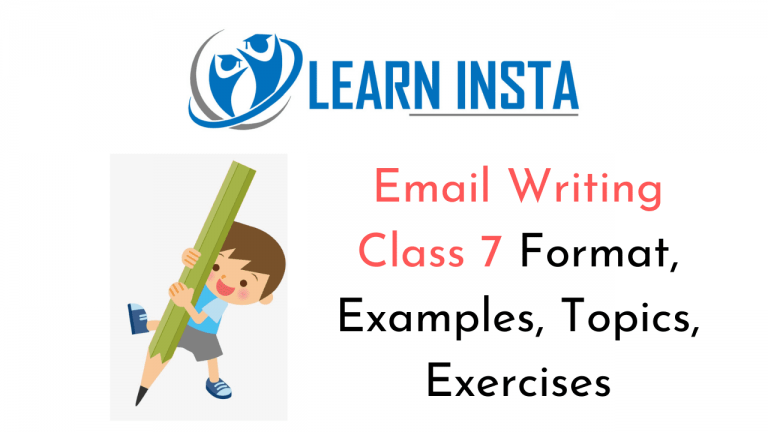 email writing format for students class 7