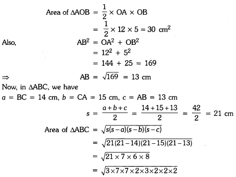 Heron’s Formula Class 9 Extra Questions Maths Chapter 12 with Solutions ...