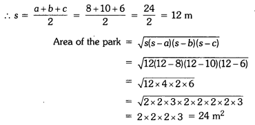 Herons Formula Class 9 Extra Questions With Solutions Pdf