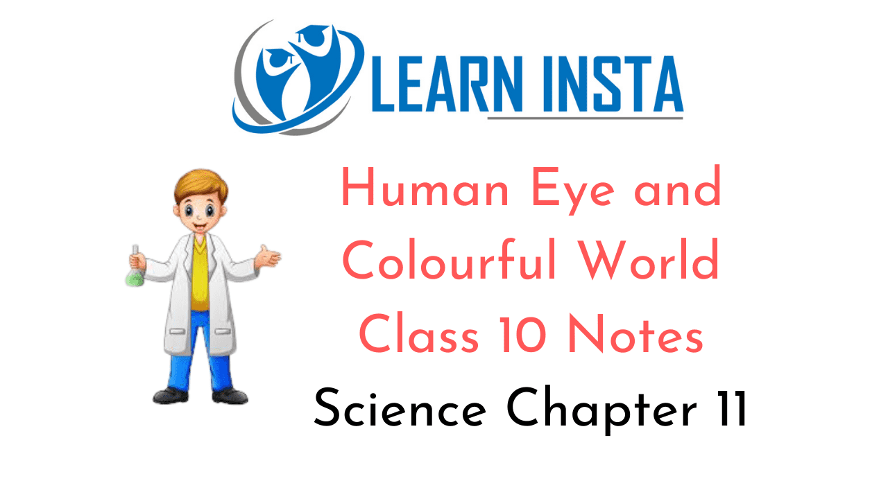 Human Eye and Colourful World Class 10 Notes