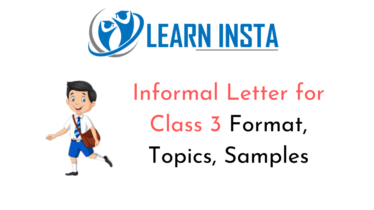 Informal Letter For Class 3