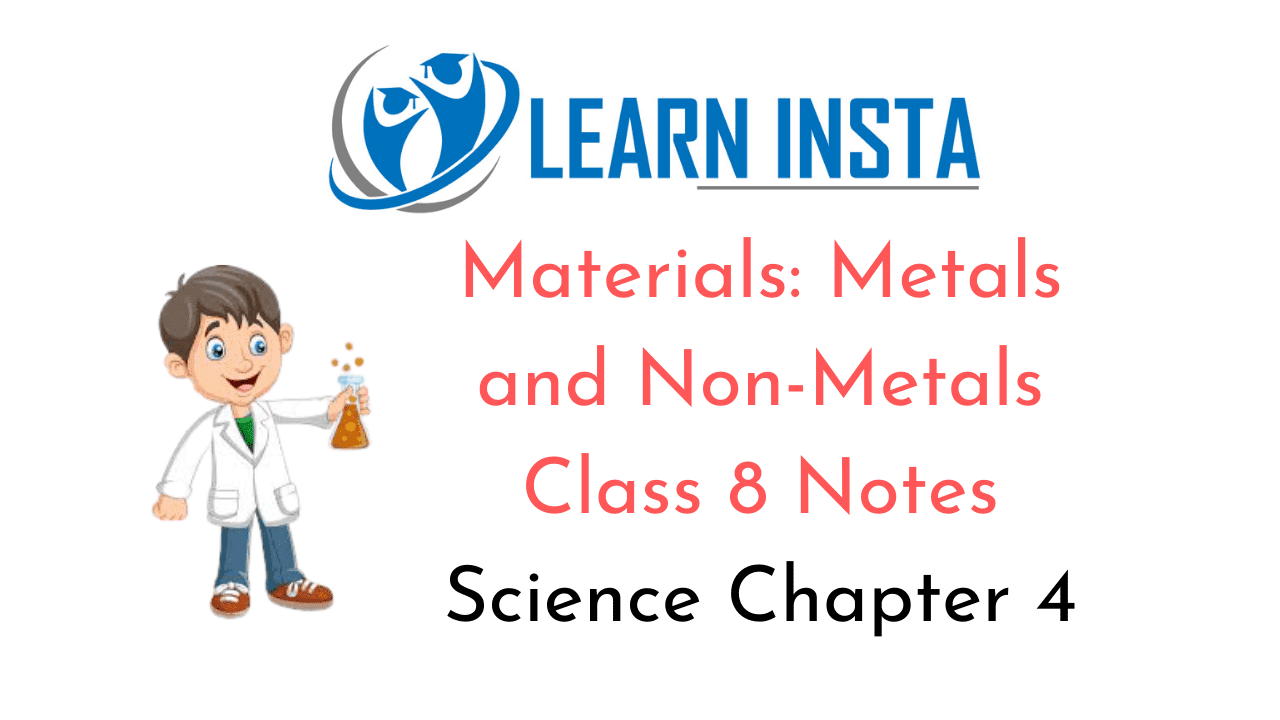 Materials Metals and Non-Metals Class 8 Notes