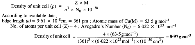 NCERT Solutions For Class 12 Chemistry Chapter 1 The Solid State 15