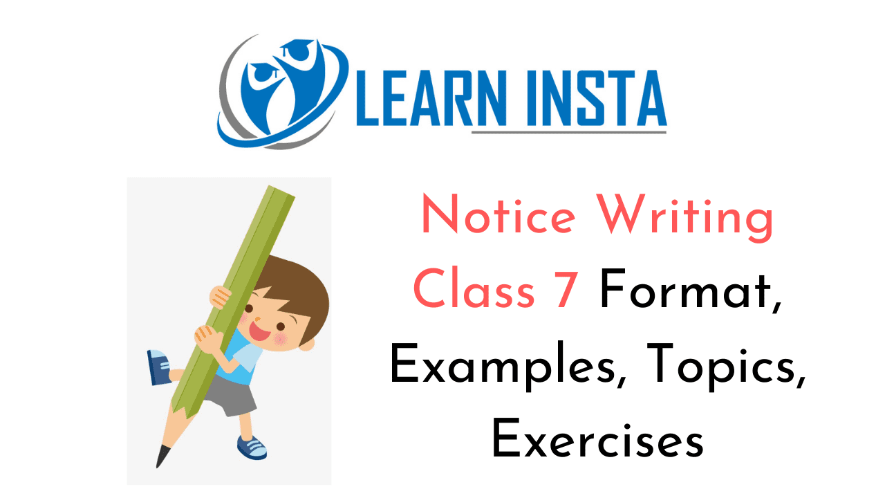 Notice Writing For Class 7