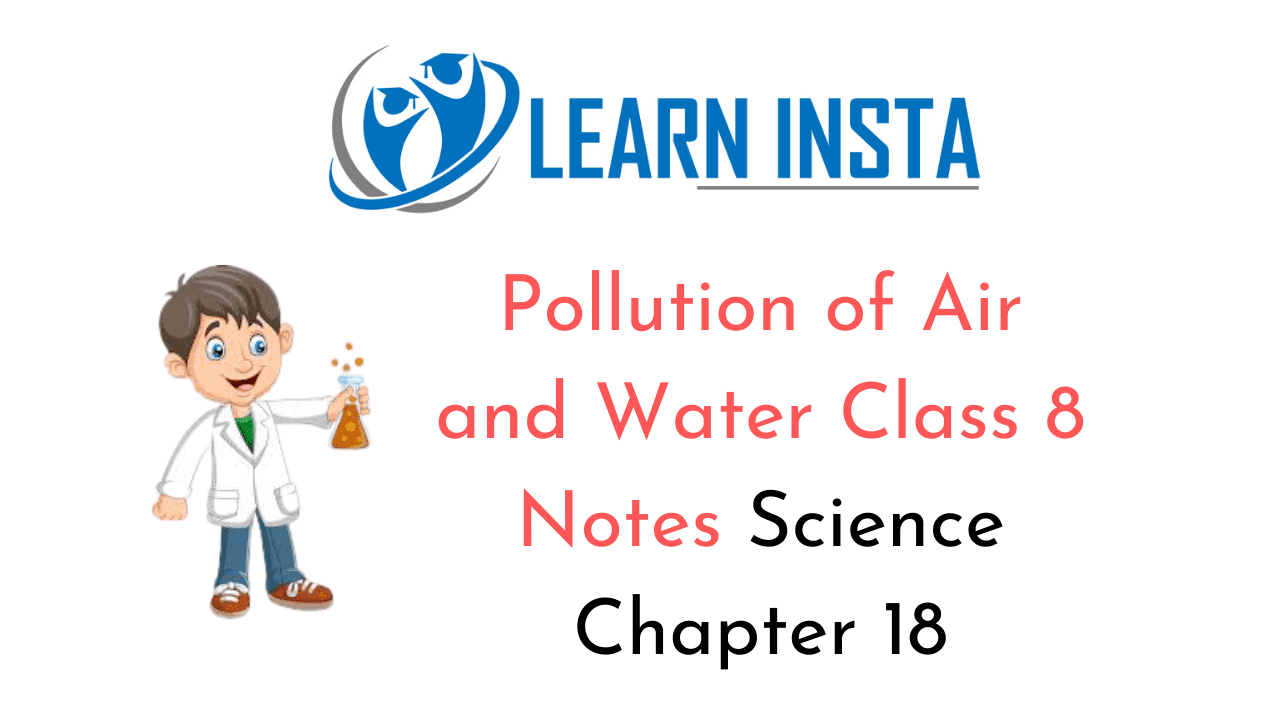 pollution-of-air-and-water-class-8-notes-science-chapter-18-ncert-mcq