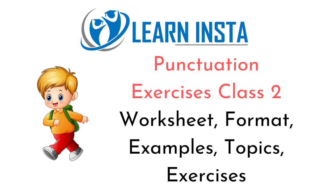 Punctuation Worksheet For Class 2