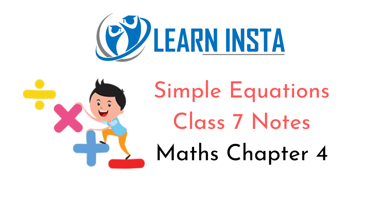 Simple Equations Class 7 Notes