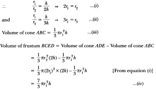 Surface Areas and Volumes Class 10 Extra Questions Maths Chapter 13 with Solutions Answers 101