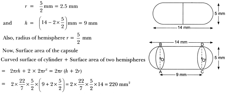 Surface Areas and Volumes Class 10 Extra Questions Maths Chapter 13 with Solutions Answers 24