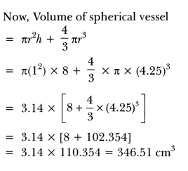 Surface Areas and Volumes Class 10 Extra Questions Maths Chapter 13 with Solutions Answers 29