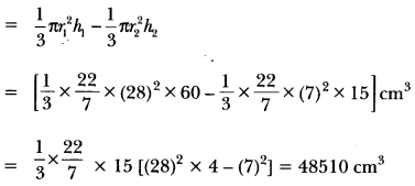 Surface Areas and Volumes Class 10 Extra Questions Maths Chapter 13 with Solutions Answers 81