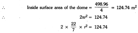 Surface Areas and Volumes Class 9 Extra Questions Maths Chapter 13 with Solutions Answers 10