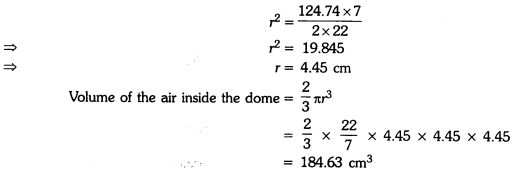 Surface Areas and Volumes Class 9 Extra Questions Maths Chapter 13 with Solutions Answers 11