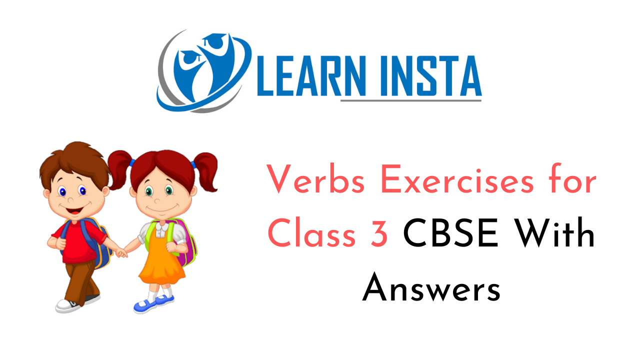 Verb Worksheet For Class 3