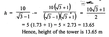 ML Aggarwal Class 10 Solutions for ICSE Maths Chapter 20 Heights and Distances Ex 20 Q18.2