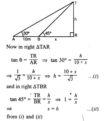 ML Aggarwal Class 10 Solutions for ICSE Maths Chapter 20 Heights and Distances Ex 20 Q37.2