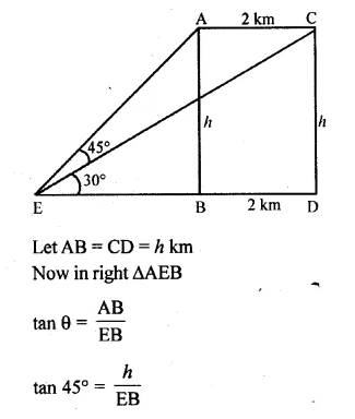 ML Aggarwal Class 10 Solutions for ICSE Maths Chapter 20 Heights and Distances Ex 20 Q38.1