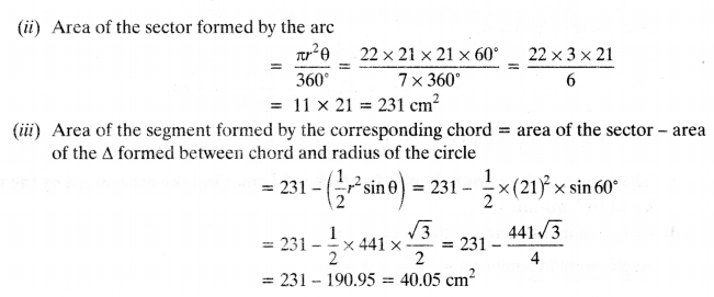 NCERT Solutions for Class 10 Maths Chapter 12 Areas Related to Circles Ex 12.2 6