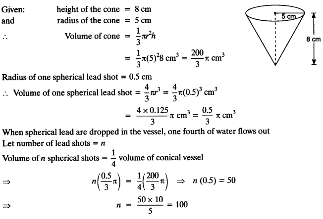 NCERT Solutions for Class 10 Maths Chapter 13 Surface Areas and Volumes Ex 13.2 7
