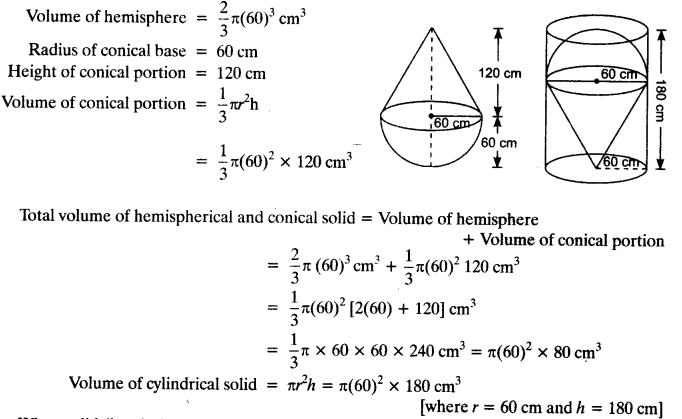 NCERT Solutions for Class 10 Maths Chapter 13 Surface Areas and Volumes Ex 13.2 9