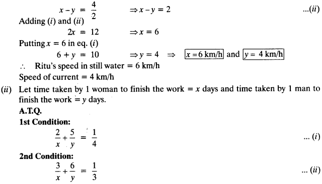 NCERT Solutions for Class 10 Maths Chapter 3 Pair of Linear Equations in Two Variables Ex 3.6 15