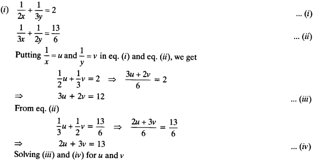 NCERT Solutions for Class 10 Maths Chapter 3 Pair of Linear Equations in Two Variables Ex 3.6 2
