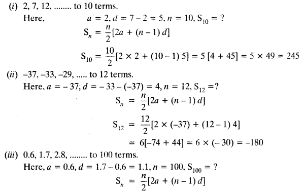 NCERT Solutions for Class 10 Maths Chapter 5 Arithmetic Progressions Ex 5.3 1