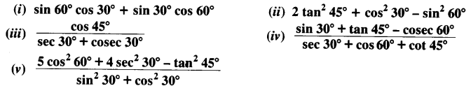 NCERT Solutions for Class 10 Maths Chapter 8 Introduction to Trigonometry Ex 8.2 1