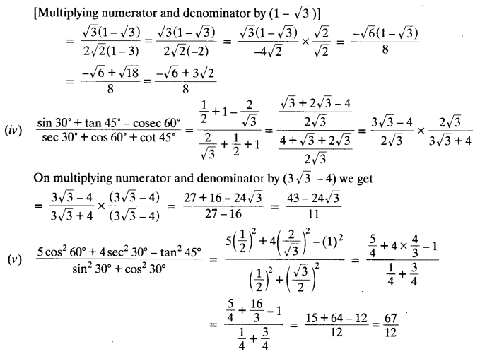 NCERT Solutions for Class 10 Maths Chapter 8 Introduction to Trigonometry Ex 8.2 3