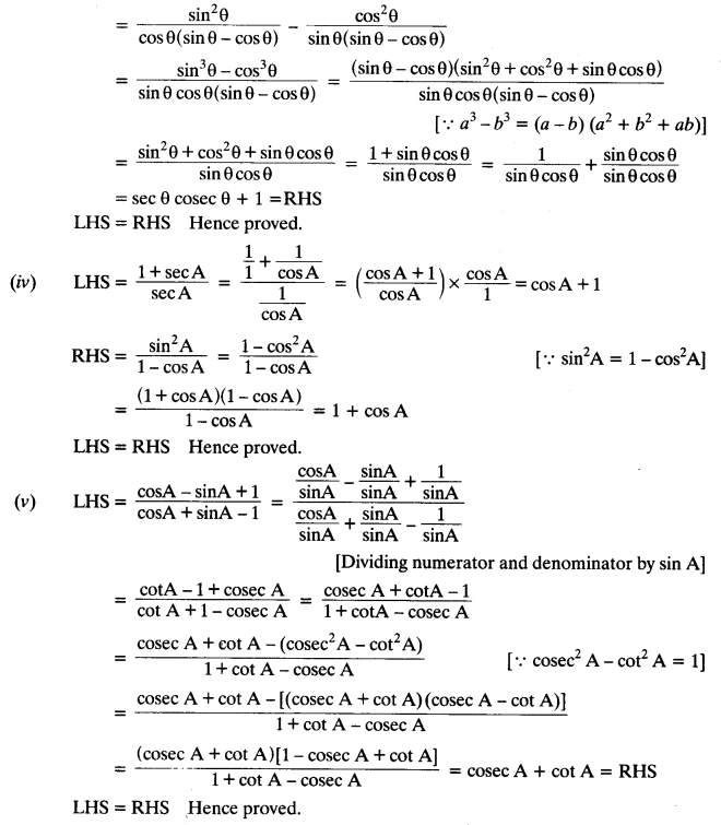 NCERT Solutions for Class 10 Maths Chapter 8 Introduction to Trigonometry Ex 8.4 8