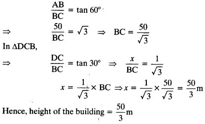 NCERT Solutions for Class 10 Maths Chapter 9 Some Applications of Trigonometry Ex 9.1 12