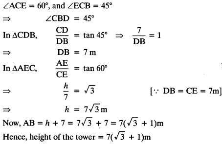 NCERT Solutions for Class 10 Maths Chapter 9 Some Applications of Trigonometry Ex 9.1 18
