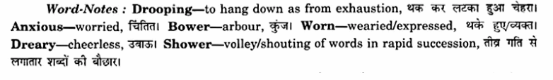 NCERT Solutions for Class 8 English Honeydew Poem Chapter 5 The School Boy Q3.1