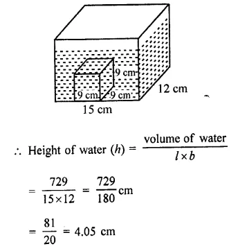 RD Sharma Class 9 Solutions Chapter 18 Surface Areas and Volume of a Cuboid and Cube Ex 18.2 Q13.1