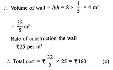 RD Sharma Class 9 Solutions Chapter 18 Surface Areas and Volume of a Cuboid and Cube MCQS Q11.1