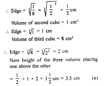 RD Sharma Class 9 Solutions Chapter 18 Surface Areas and Volume of a Cuboid and Cube MCQS Q22.1