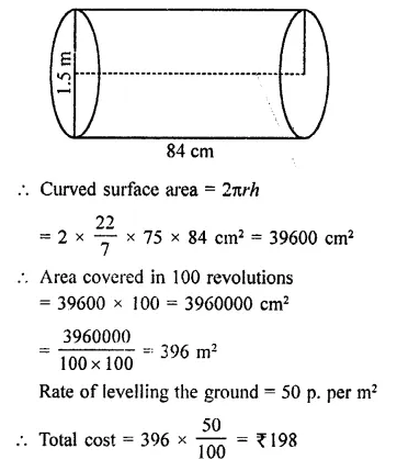 RD Sharma Class 9 Solutions Chapter 19 Surface Areas and Volume of a Circular Cylinder Ex 19.1 Q10.1
