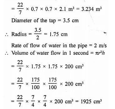 RD Sharma Class 9 Solutions Chapter 19 Surface Areas and Volume of a Circular Cylinder Ex 19.2 Q30.1