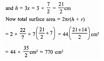 RD Sharma Class 9 Solutions Chapter 19 Surface Areas and Volume of a Circular Cylinder VSAQS Q3.2