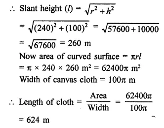 RD Sharma Class 9 Solutions Chapter 20 Surface Areas and Volume of A Right Circular Cone VSAQS Q8.1