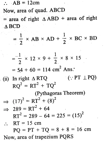 RS Aggarwal Class 9 Solutions Chapter 10 Area Ex 10A Q5.2