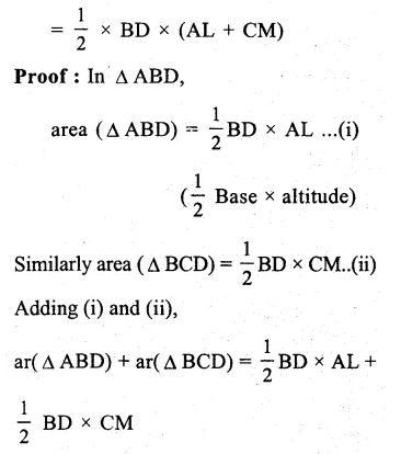 RS Aggarwal Class 9 Solutions Chapter 10 Area Ex 10A Q7.1