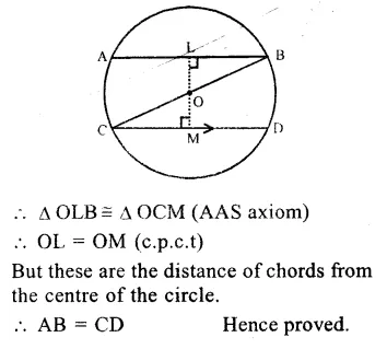 RS Aggarwal Class 9 Solutions Chapter 11 Circle Ex 11A Q18.1