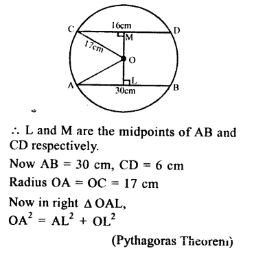 RS Aggarwal Class 9 Solutions Chapter 11 Circle Ex 11A Q5.1