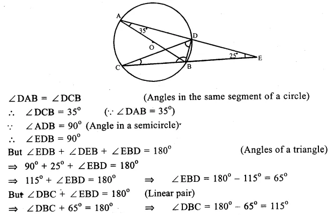 RS Aggarwal Class 9 Solutions Chapter 11 Circle Ex 11C Q29.1